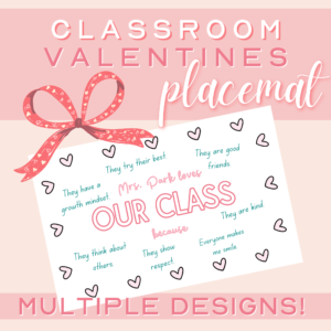 Valentine's Day Custom Poster Card - Classroom Edition