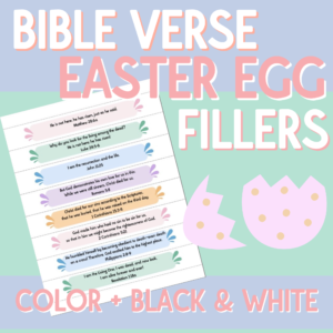 Bible Verse Easter Egg Fillers - Printable!