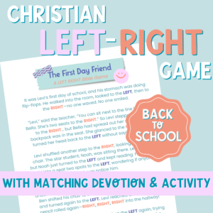 Back to School LEFT RIGHT Bible Game